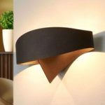 Bronzefarvet Scudo design-væglampe
