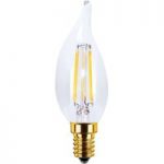 E14 3,5W 922 LED-vindstød kertepære, vintage/klar