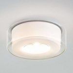 LED designer loftslampe Curling af glas