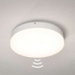 Office Round LED-loftlampe – med sensor