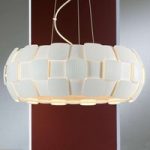 Moderne hængelampe Quios i hvid