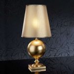 60 cm høj, gylden bordlampe Terra
