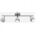 Groove den kromfarvede LED-loftslampe, 3 x 5 W