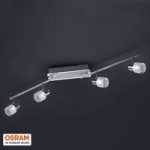 LED-loftlampen Gaye, 4 lyskilder