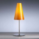 Bordlampe af Walter Schnepel, melonfarvet