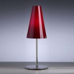 Bordlampe af Walter Schnepel, rød