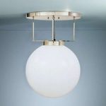 Loftlampe af messing i Bauhaus-stil 40 cm