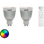 GU10 WIZ LED-pære 2’er sæt fjernbetjening RGB/hvid