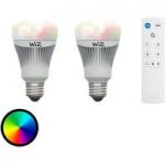 E27 WIZ LED-pære 2’er sæt fjernbetjening RGB/hvid