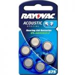 Rayovac 675 Acoustic 1,4V, 640m/Ah knapbatteri