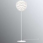 Hvid designer standerlampe Silvia medium