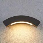 Svungen udendørs LED væglampe Lennik