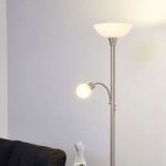 Elaina – 2 lyskilder LED-gulvlampe, nikkel mat