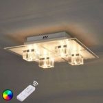 LED-loftslampen Artjom RGB, 4 lyskilder