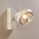 Hvid LED spot Lieven til væg og loft