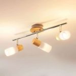 Christoph – LED loftspot med 3 lyskilder og træ