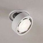 Hvid LED-spotlight Dafina, GU10 dæmpbar