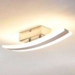 Buet LED-loftlampe Duarte i akryl