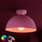 Lindby Smart LED-loftlampe Bowl 31 cm hvid