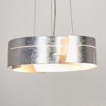 Sølvfarvet LED pendellampe Keyron, moderne form