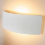 Rafailia – panelformet LED væglampe i hvid
