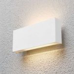 Safira – LED-udendørsvæglampe i hvid