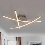 Stave over kors – flot LED-loftslampe Yael