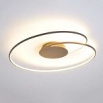 Smuk LED-loftslampe Joline i rustbrun