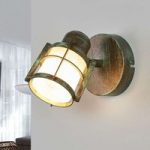 Giorgi – væglampe i spanskgrønt optik