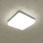 Firkantet LED loftlampe Lenne, universalhvid