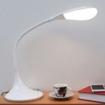 Josia – dæmpbar LED-skrivebordslampe i hvid