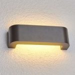 Eberta – LED-udendørs væglampe i grafitgrå