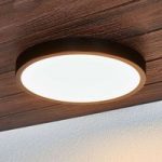 Sort LED-loftslampe Liyan, IP54