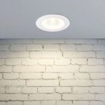 Tadeus – LED indbygningslampe med hvid ring, IP65