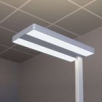 Logan – LED-gulvlampe til kontor, dæmper