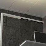 Hvid LED Office standerlampe Jolinda, dæmpbar