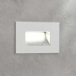 LED-vægindbygningslampe Jody, 12 cm, polykarbonat