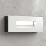 LED-vægindbygningslampe Jody, 19 cm, aluminium