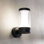 Udendørs LED-væglampe Amily, mørkegrå