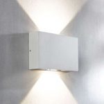 Udendørs LED-væglampe Katla af aluminium