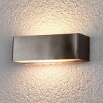 LED-udendørsvæglampe Alicja af rustfrit stål