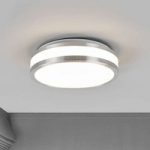 Enkel LED loftlampe Edona med aluminiumsramme