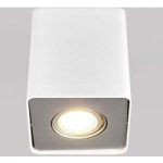 Firkantet GU10-LED-downlight Giliano i hvid