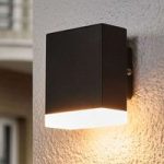 Moderne LED-udendørsvæglampe Aya i sort
