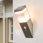 Fakkelformet LED udendørs væglampe Baily, sensor