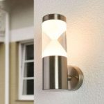 Fabrizio – LED udendørs væglampe i rustfrit stål