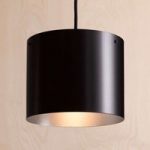 Designer LED hængelampe Afra, sort sølv